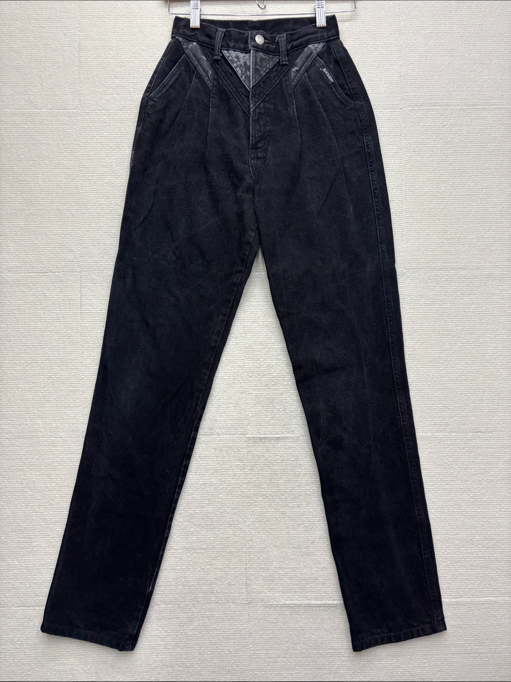 Rockies | Black High-Rise Tapered Pants 27 5 jeans